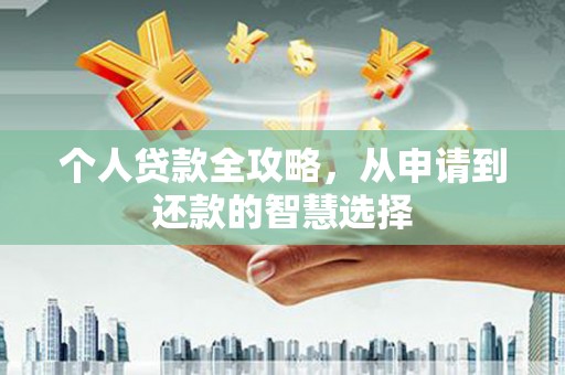 京口个人贷款全攻略，从申请到还款的智慧选择