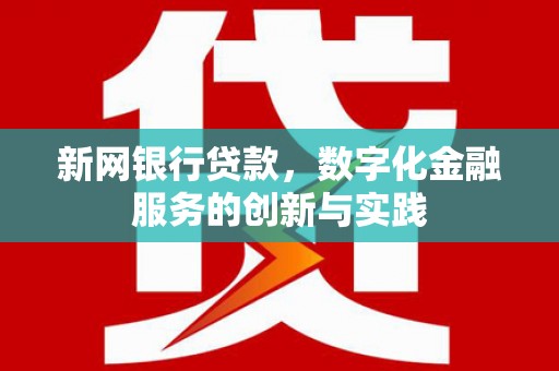 京口新网银行贷款，数字化金融服务的创新与实践