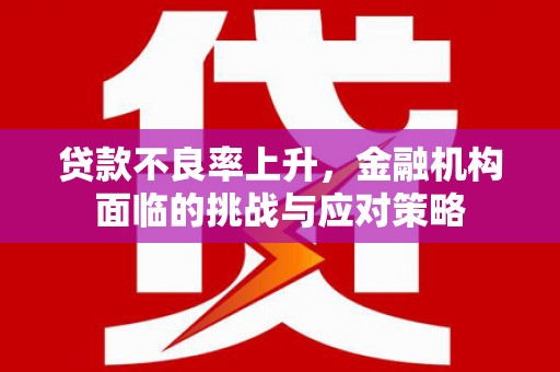 京口贷款不良率上升，金融机构面临的挑战与应对策略