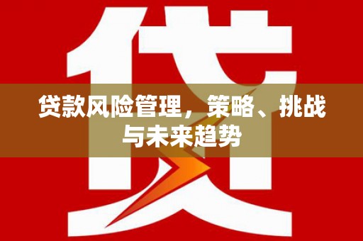 京口贷款风险管理，策略、挑战与未来趋势