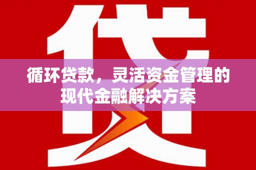 京口循环贷款，灵活资金管理的现代金融解决方案