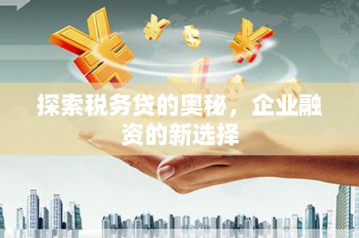 京口探索税务贷的奥秘，企业融资的新选择