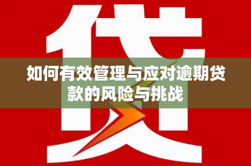 京口如何有效管理与应对逾期贷款的风险与挑战