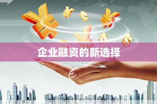 京口企业融资的新选择