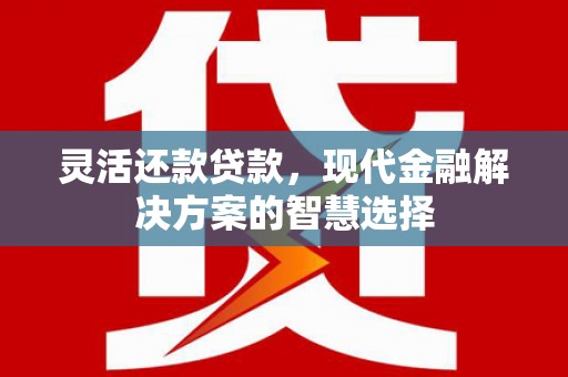 京口灵活还款贷款，现代金融解决方案的智慧选择