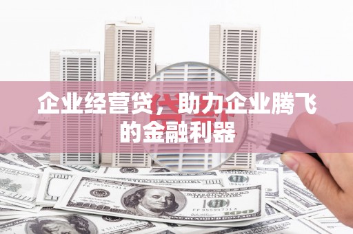 京口企业经营贷，助力企业腾飞的金融利器