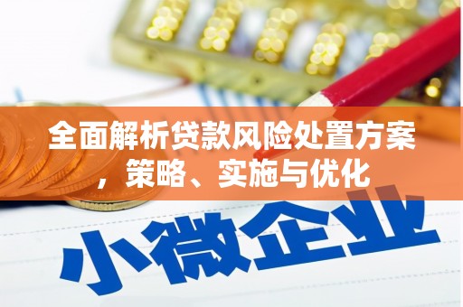京口全面解析贷款风险处置方案，策略、实施与优化