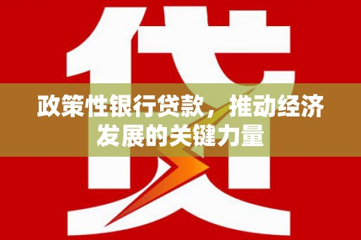 京口政策性银行贷款，推动经济发展的关键力量