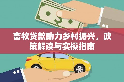 京口畜牧贷款助力乡村振兴，政策解读与实操指南