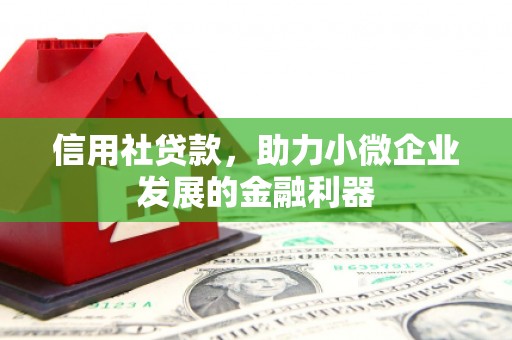 京口信用社贷款，助力小微企业发展的金融利器
