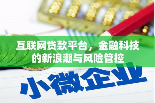 京口互联网贷款平台，金融科技的新浪潮与风险管控