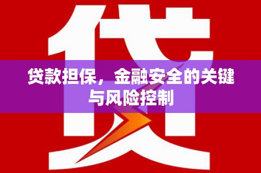 京口贷款担保，金融安全的关键与风险控制