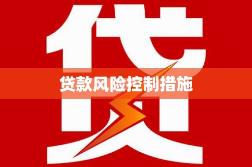 京口贷款风险控制措施